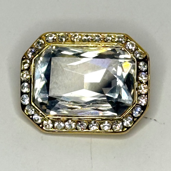Enormous Crystal Rhinestone Broach - Picture 2 of 7